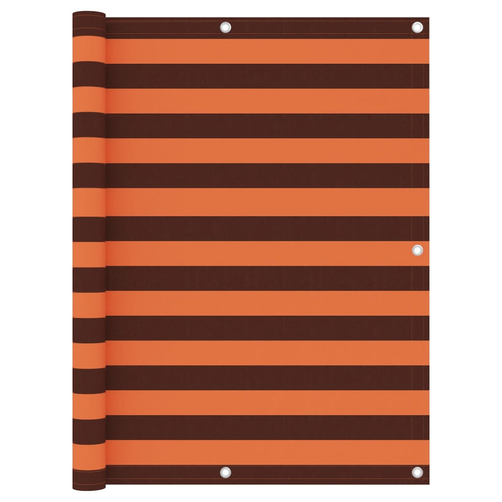 Balkon-Sichtschutz Orange und Braun 120×500 cm Oxford-Gewebe kaufen