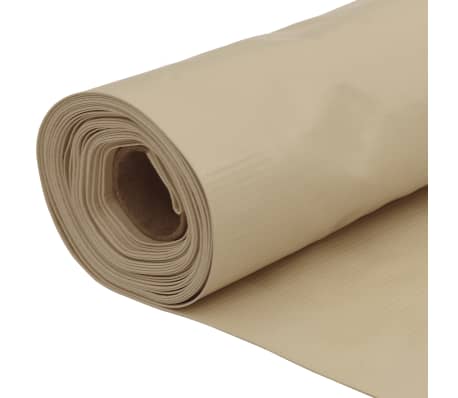 vidaXL Balkongskjerm beige 75x300 cm oxfordstoff