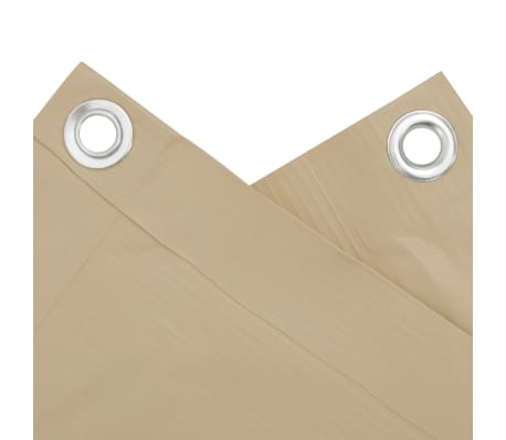 vidaXL Balkon-Sichtschutz Beige 75x500 cm Oxford-Gewebe