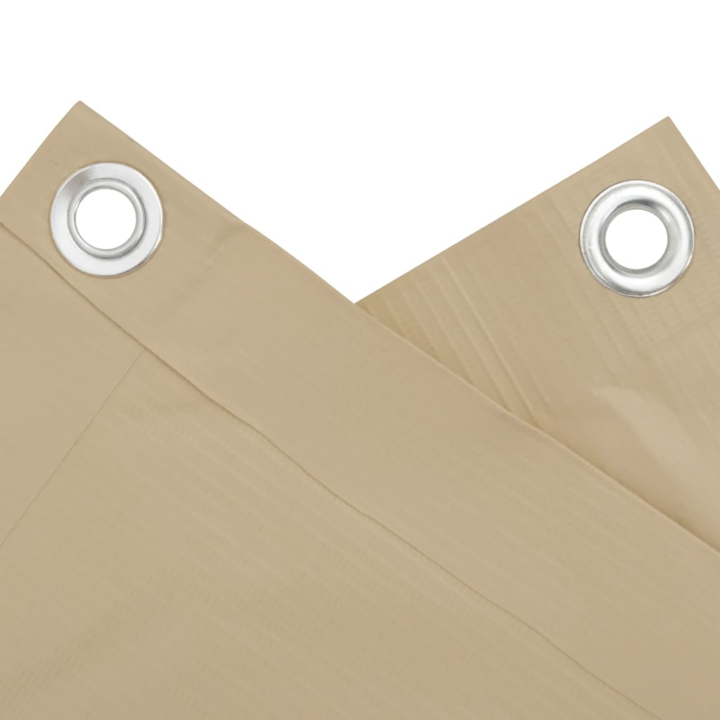

vidaXL Balkonscherm 90x500 cm oxford stof beige