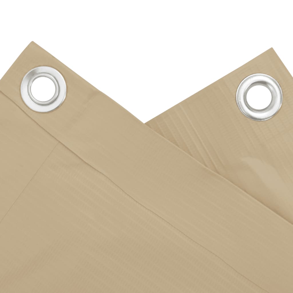 

vidaXL Balkonscherm 120x400 cm oxford stof beige