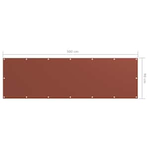 Balkónová zástěna cihlová 90 x 300 cm oxfordská látka - obrázek 5