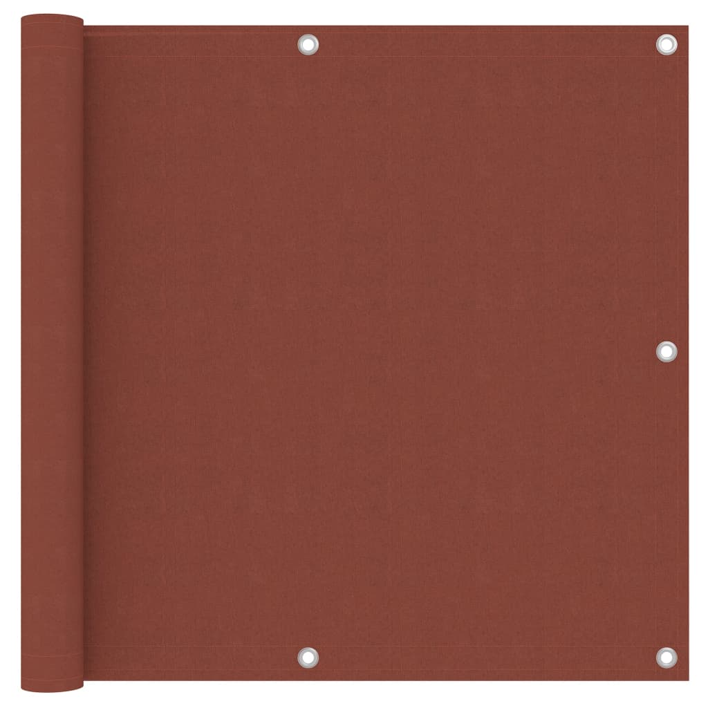 Balkon-Sichtschutz Terracotta-Rot 90×500 cm Oxford-Gewebe kaufen