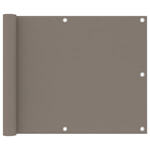 Balkónová zástěna taupe 75 x 300 cm oxfordská látka - obrázek 1