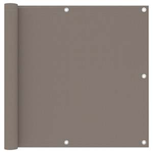 Balkónová zástěna taupe 90 x 300 cm oxfordská látka - obrázek 1