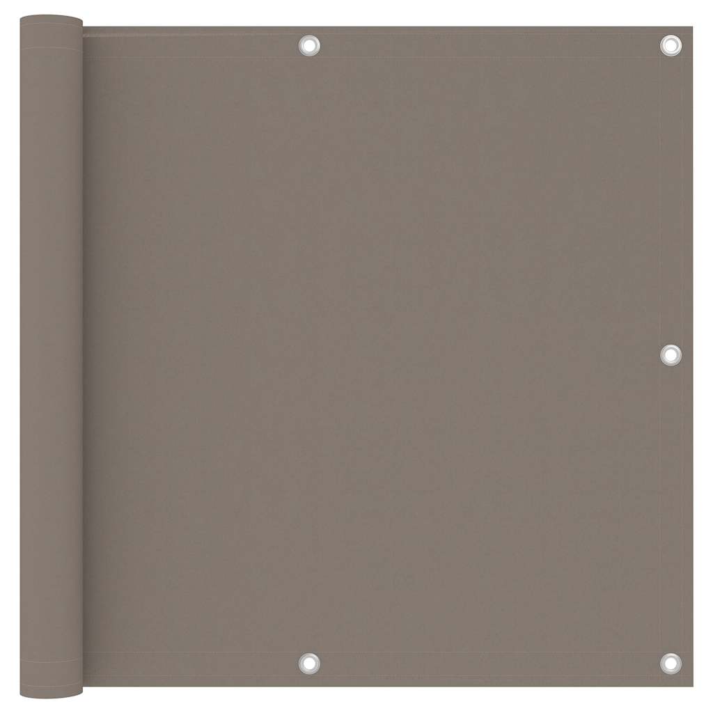 vidaXL Balkónová zástěna taupe 90 x 500 cm oxfordská látka