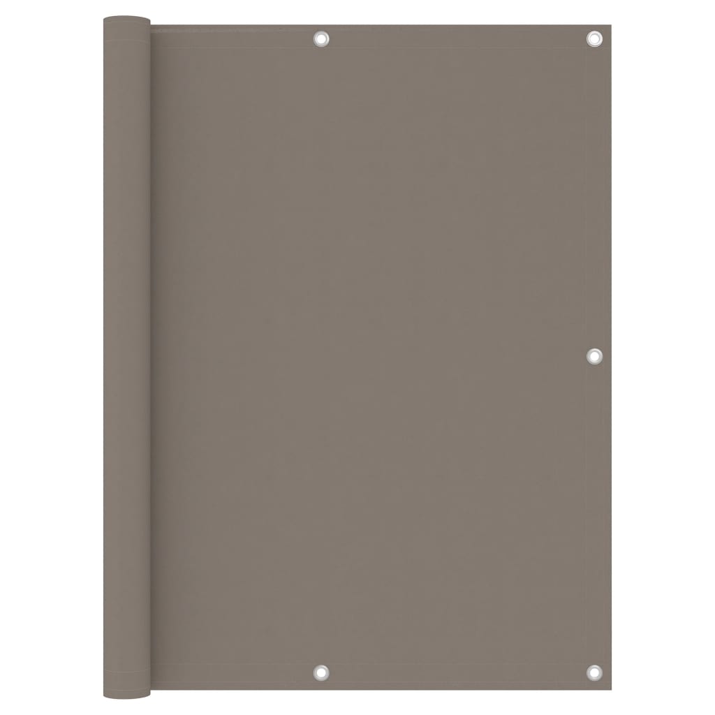 vidaXL BalkĂłnovĂˇ zĂˇstÄ›na taupe 120 x 300 cm oxfordskĂˇ lĂˇtka