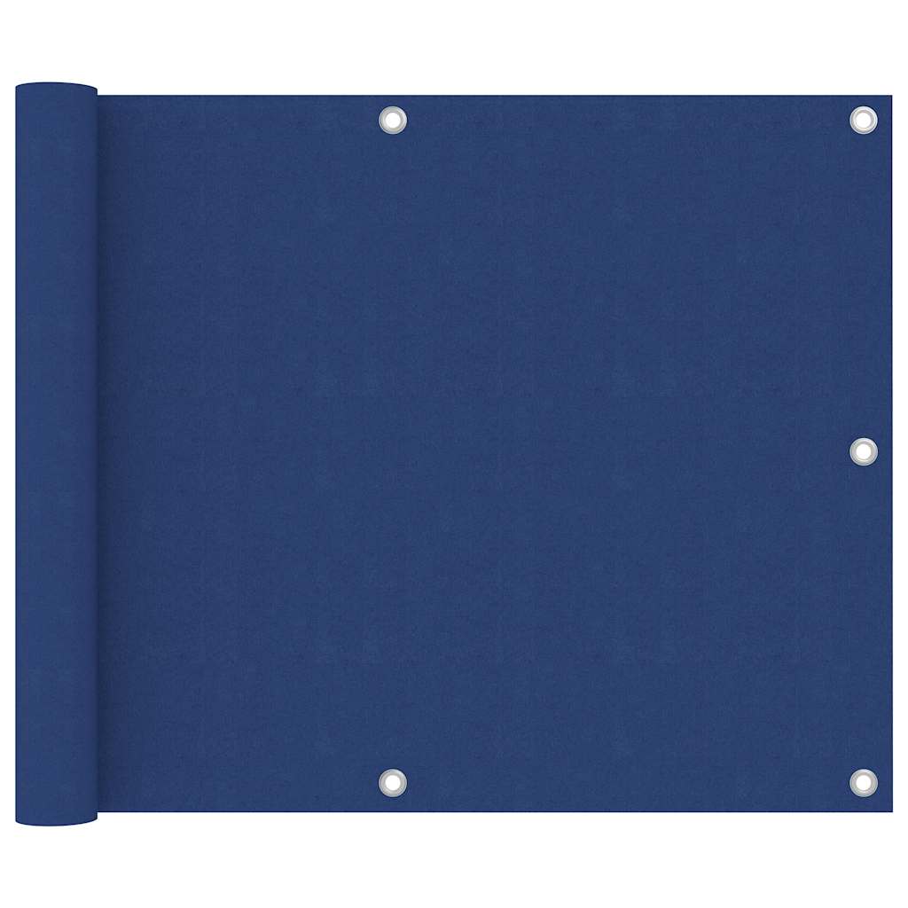 vidaXL Balkon-Sichtschutz Blau 75x400 cm Oxford-Gewebe