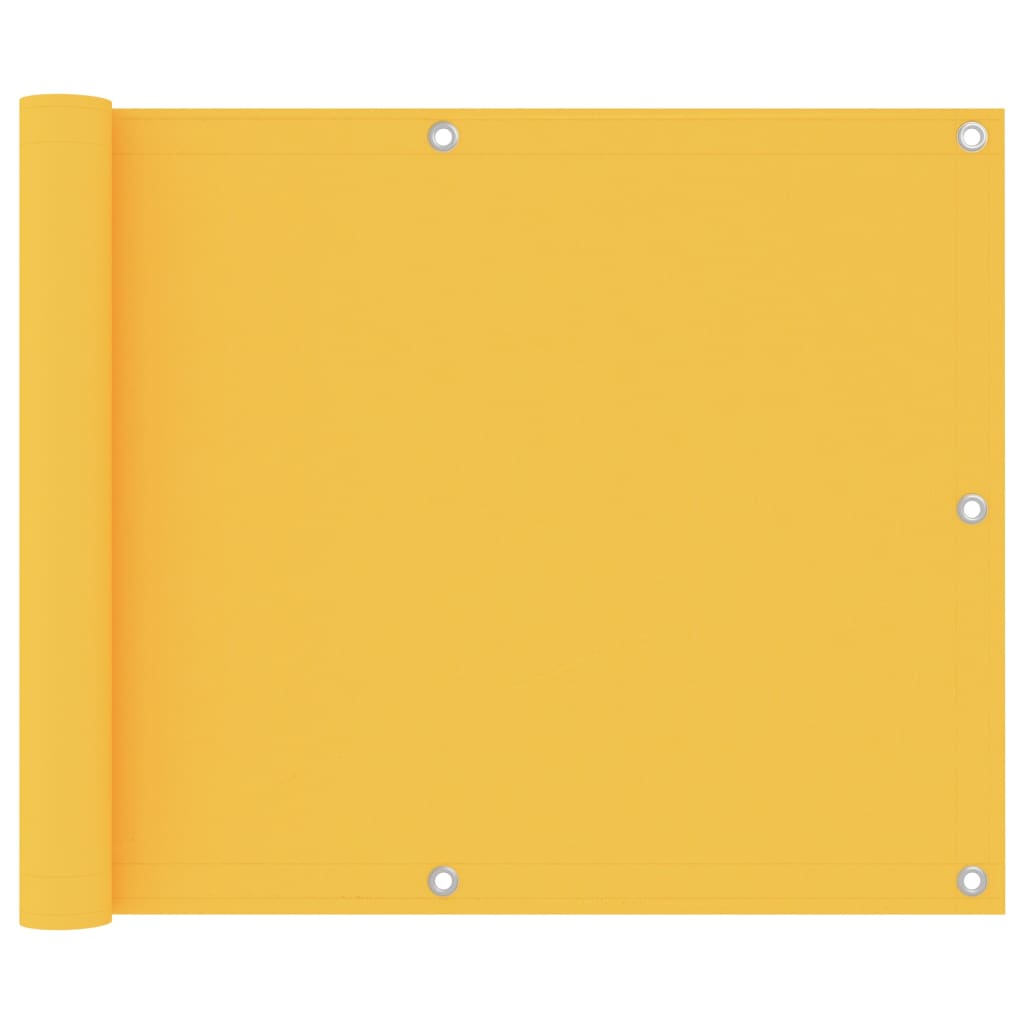 vidaXL altanafskærmning 75x300 cm oxfordstof gul