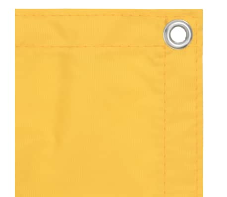 vidaXL Toldo para balc&oacute;n tela oxford amarillo 90x300 cm