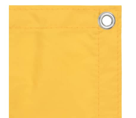 vidaXL Балконна Ширма Жовтий 90x600 см Тканина Оксфорд