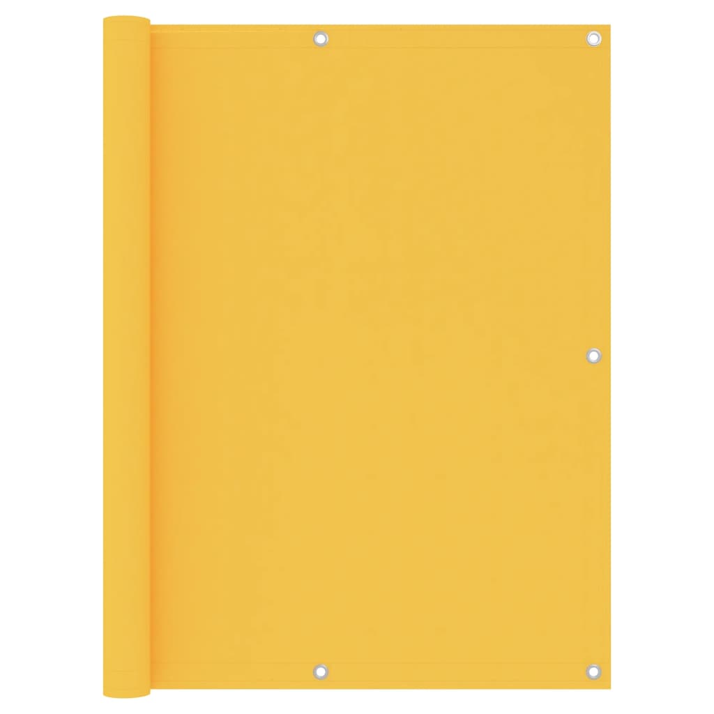 vidaXL Paravan de balcon, galben, 120×600 cm, țesătură Oxford 120x600 imagine noua