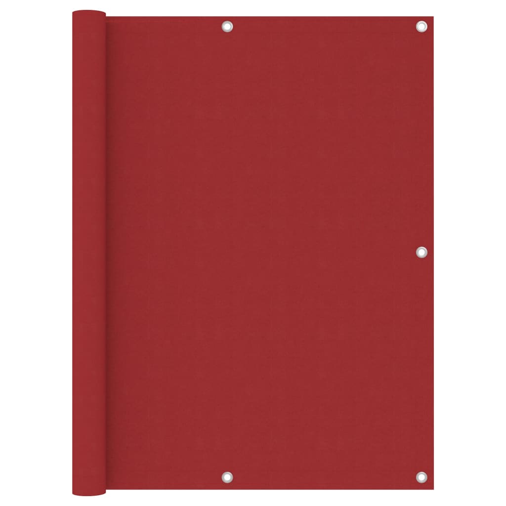 Balkon-Sichtschutz Rot 120×500 cm Oxford-Gewebe