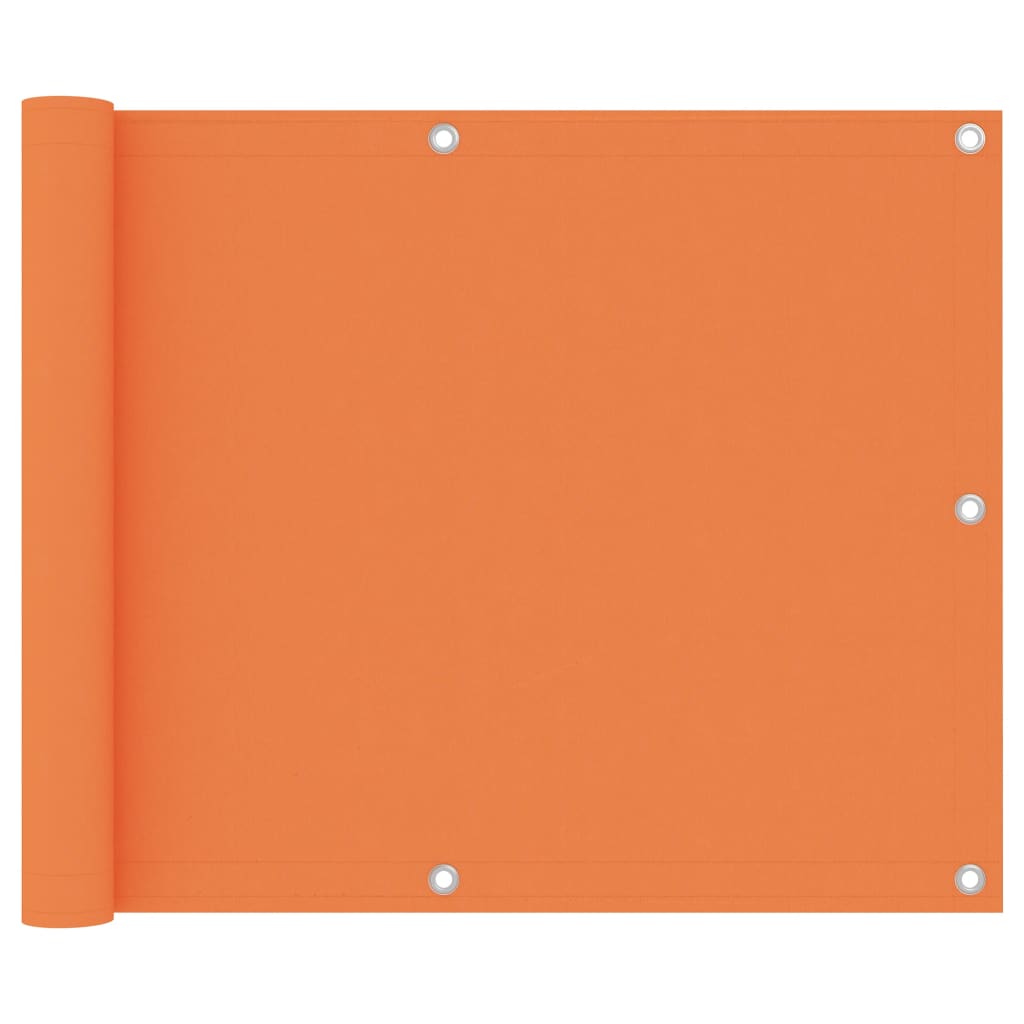 Toldo para balcón tela oxford naranja 75x500 cm