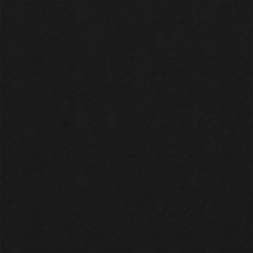 Balkonski zastor crni 75 x 500 cm od tkanine Oxford