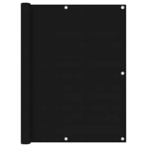 Balkonsko platno črno 120x500 cm oksford blago