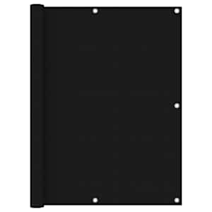 Balkonsko platno črno 120x600 cm oksford blago