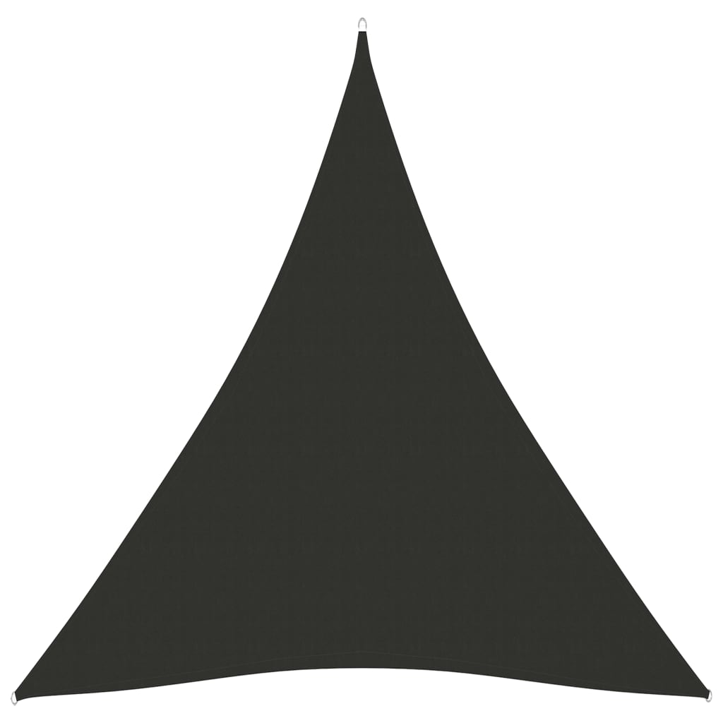 vidaXL solsejl 3x4x4 m oxfordstof trekantet antracitgrå