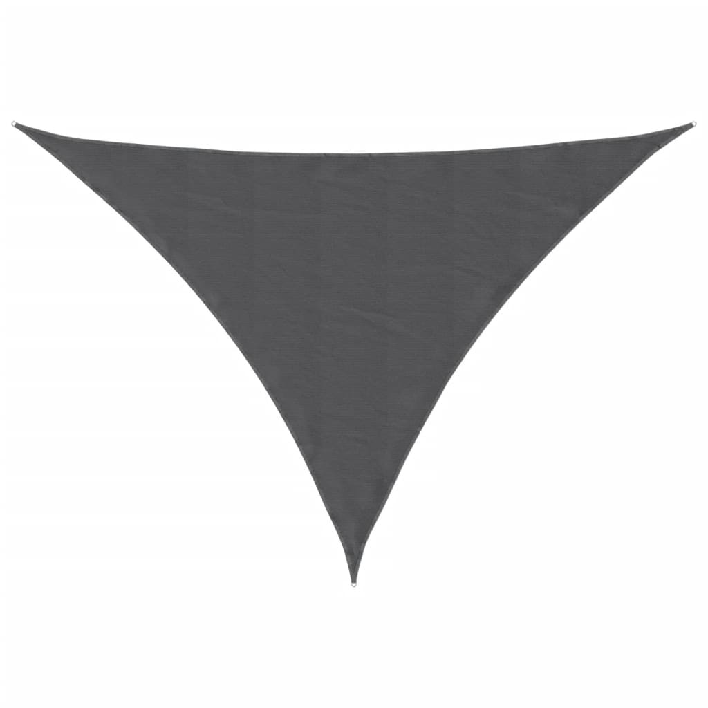 vidaXL StĂ­nĂ­cĂ­ plachta oxford trojĂşhelnĂ­kovĂˇ 3,5x3,5x4,9 m antracitovĂˇ