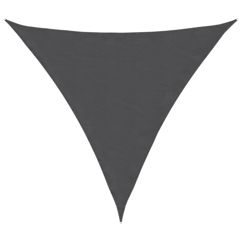 vidaXL solsejl 4,5x4,5x4,5 m oxfordstof trekantet antracitgrå