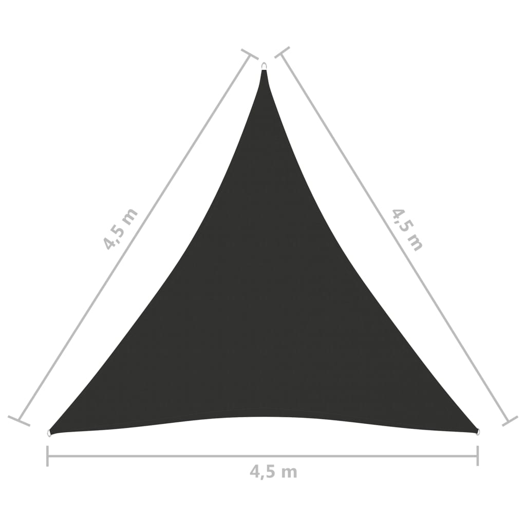Żagiel ogrodowy, tkanina Oxford, trójkątny, 4,5x4,5x4,5 m