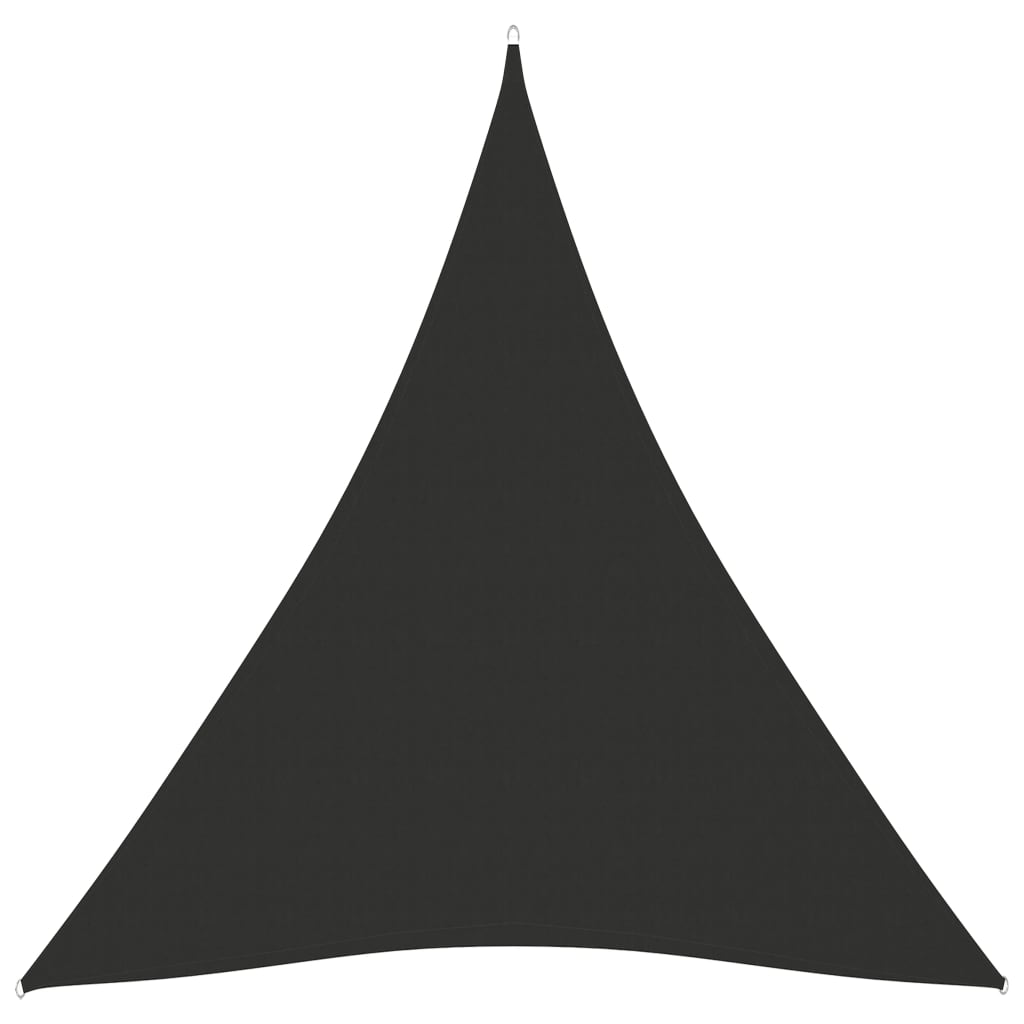  Tieniaca plachta oxfordská látka trojuholníková 5x6x6 m antracitová