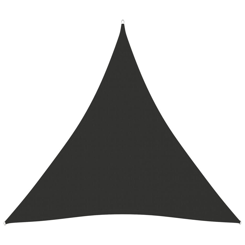 Zonnescherm driehoekig 6x6x6 m oxford stof antracietkleurig