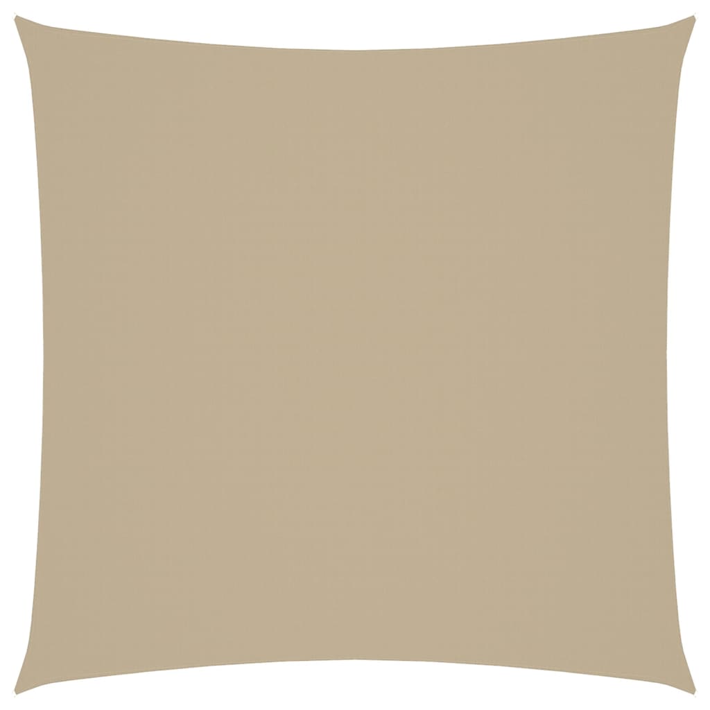 vidaXL solsejl 3x3 m firkantet oxfordstof beige