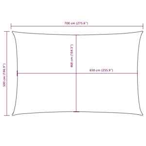 Senčno jadro oksford blago pravokotno 5x7 m bež - slika 10