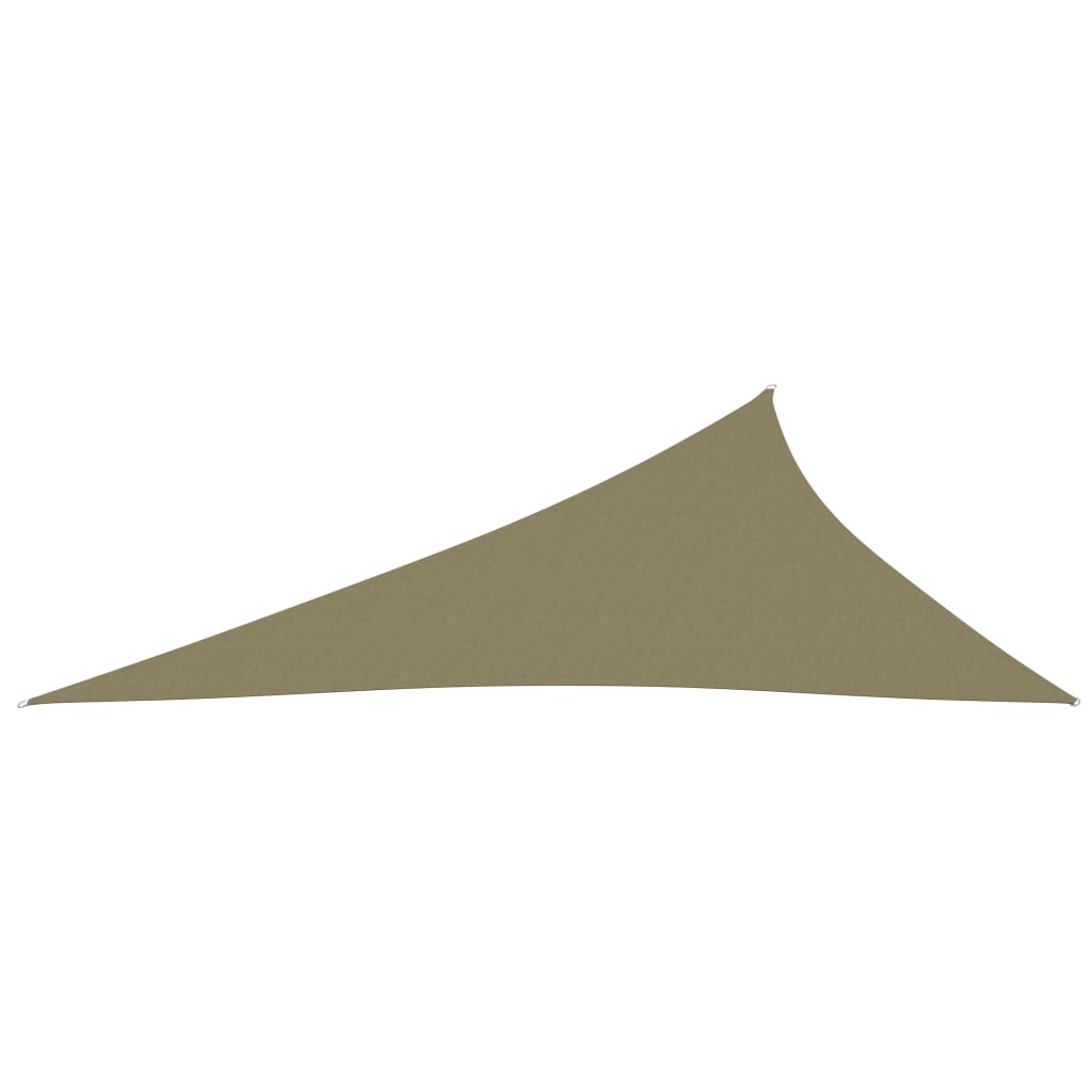 vidaXL Zonnescherm driehoekig 4x5x6,4 m oxford stof beige