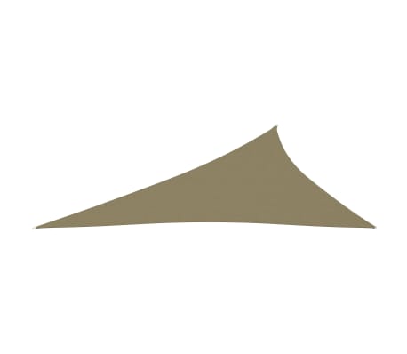 vidaXL bézs háromszög alakú oxford-szövet napvitorla 4 x 5 x 6,4 m