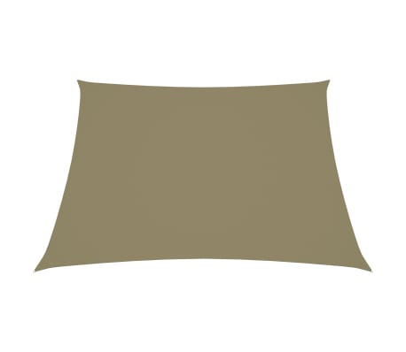 vidaXL Uždanga nuo saulės, smėlio spalvos, 4/5x4m, oksfordo audinys
