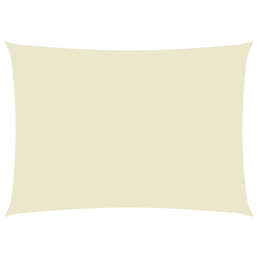 Sonnensegel Oxford-Gewebe Rechteckig 2×4,5 m Cremeweiß kaufen