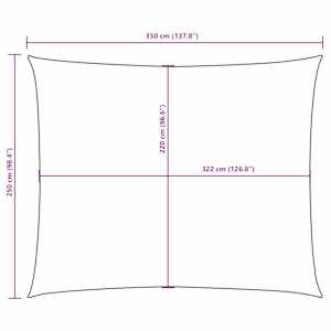 Stínící plachta oxfordská látka obdélníková 2,5x3,5 m krémová - obrázek 10