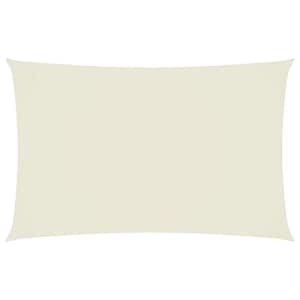 Senčno jadro oksford blago pravokotno 4x7 m krem - slika 2