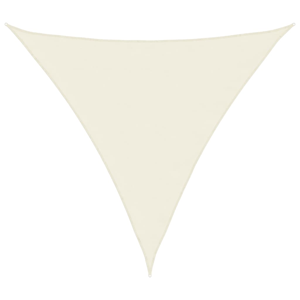  Tieniaca plachta oxfordská látka trojuholníková 4,5x4,5x4,5 m krémová