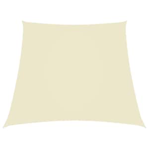 Senčno jadro oksford blago trapez 2/4x3 m krem