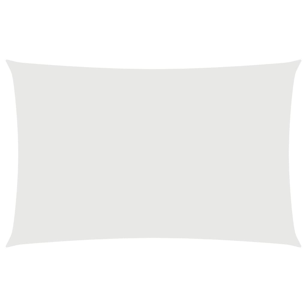 vidaXL Tieniaca plachta, oxford, obdĺžniková 4x7 m, biela
