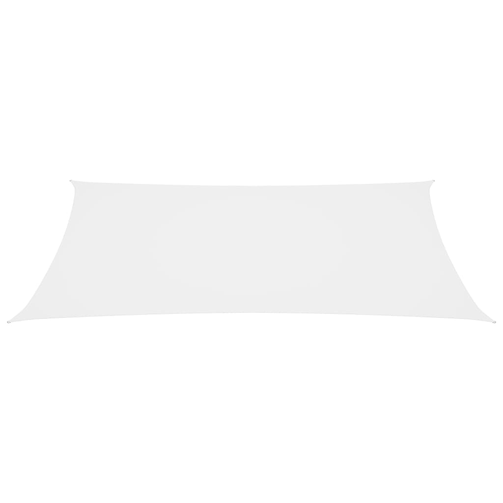 Stínící plachta oxfordská látka obdélníková 4 x 7 m bílá