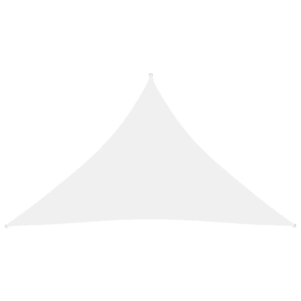 vidaXL Pânză parasolar alb 2,5x2,5x3,5 m țesătură oxford triunghiular