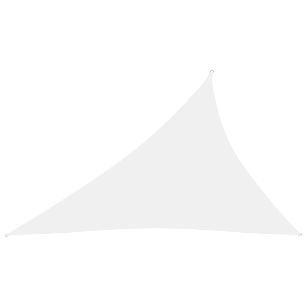 Toldo de vela triangular de tela oxford blanco 3x4