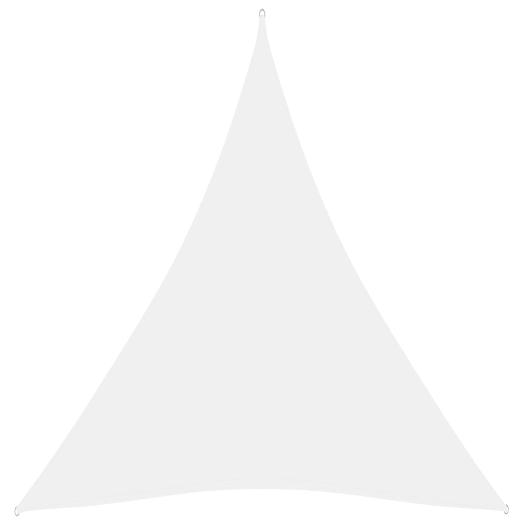 Toldo de vela triangular de tela oxford blanco 3x4