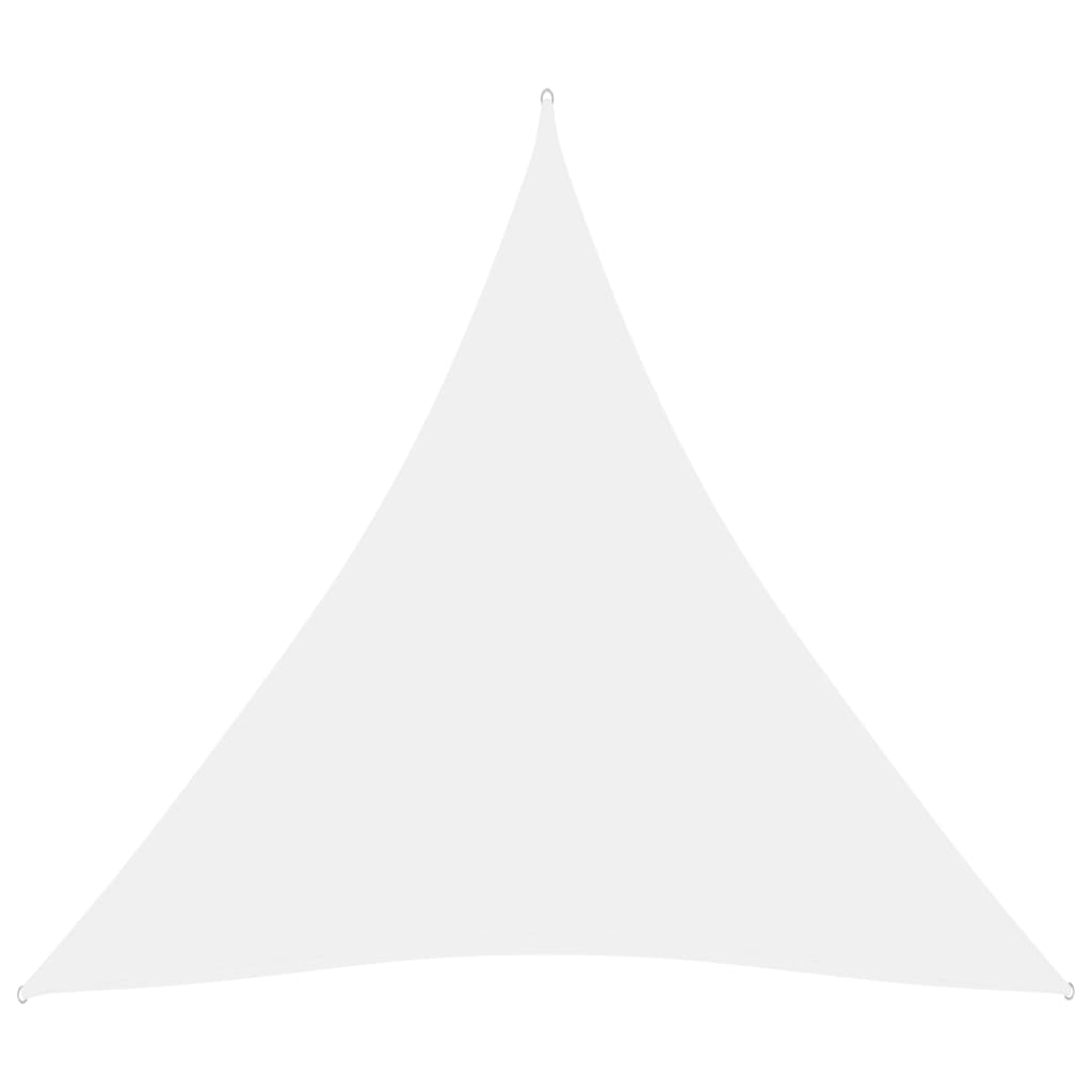 Toldo de vela triangular de tela oxford blanco 4x4