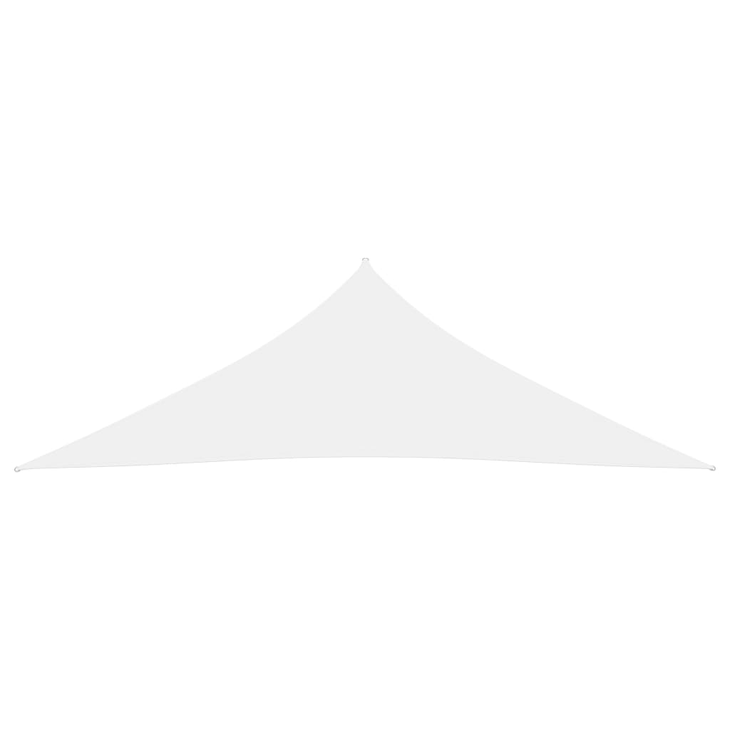  Tieniaca plachta, oxford, trojuholníková 4x4x5,8 m, biela