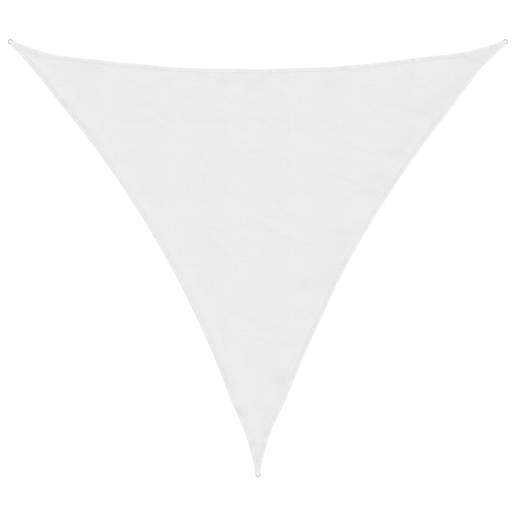 vidaXL Parasolar, alb, 5x5x5 m, țesătură oxford, triunghiular