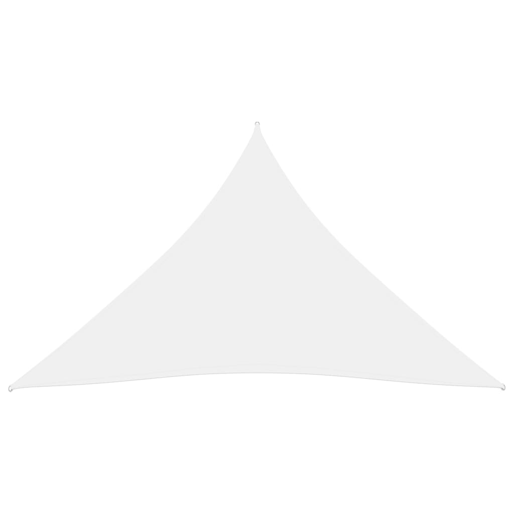 vidaXL Voile de parasol Tissu Oxford triangulaire 5x5x5 m Blanc