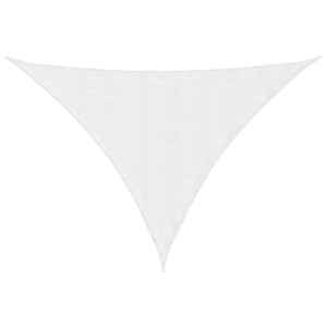 Stínící plachta oxfordská látka trojúhelník 4 x 5 x 6,4 m bílá - obrázek 2