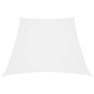 Senčno jadro oksford blago trapez 2/4x3 m belo