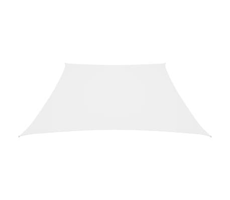 vidaXL Voile de parasol Tissu Oxford trap&egrave;ze 3/4x3 m Blanc