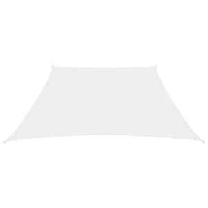 vidaXL Voile de parasol Tissu Oxford trap&egrave;ze 3/4x3 m Blanc